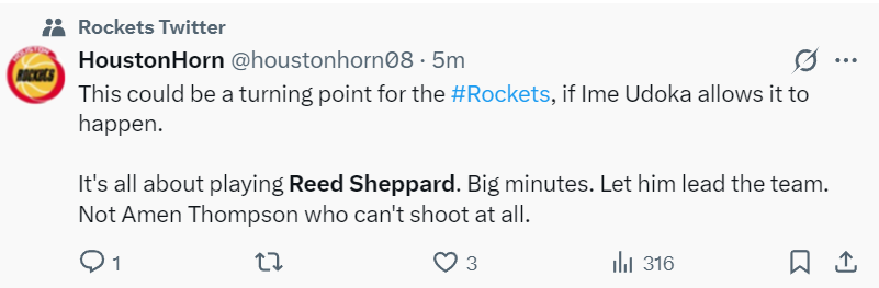 谢泼德末节12分登全美热搜！火箭官方为他鼓掌 休媒盼给核心地位